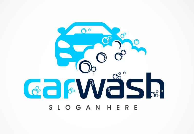 Car wash logo vector