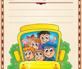 Cartoon styles diploma theme template vectors 01