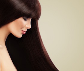 Charming black hair woman fashion model Stock Photo 06