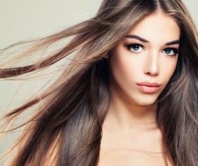 Charming black hair woman fashion model Stock Photo 13