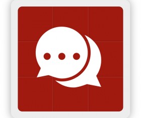 Chat information icon vector
