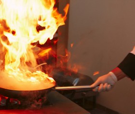 Chef cooking Stock Photo 03