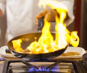 Chef cooking Stock Photo 07