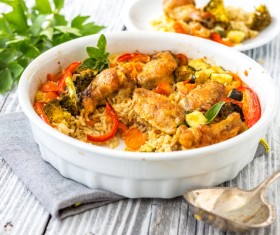 Chicken Bibimbap Stock Photo