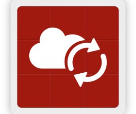 Cloud storage icon vector
