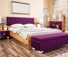 Comfortable bedroom Stock Photo 03