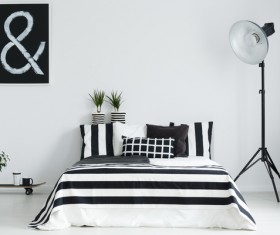 Comfortable bedroom Stock Photo 04