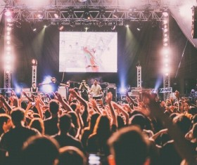 Concert scene Stock Photo