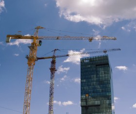 Construction site crane Stock Photo 01