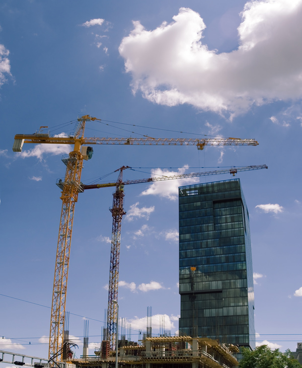 Construction site crane Stock Photo 01