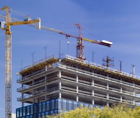 Construction site crane Stock Photo 02