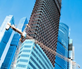 Construction site crane Stock Photo 03