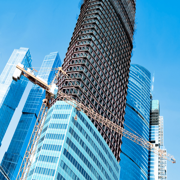 Construction site crane Stock Photo 03