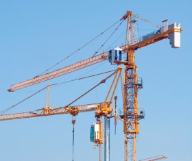 Construction site crane Stock Photo 06