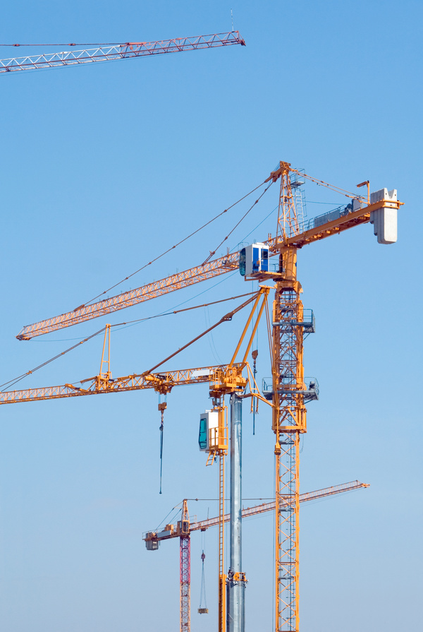 Construction site crane Stock Photo 06