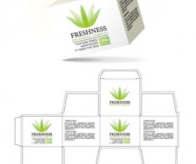 Cosmetic packaging box template vector 10
