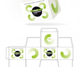 Cosmetic packaging box template vector 13