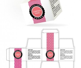 Cosmetic packaging box template vector 15
