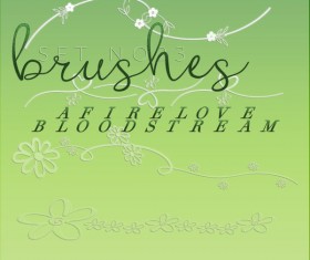 Cute flower decor photoshop brushes