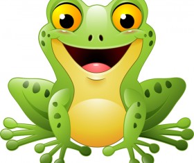Cute frog cartoon vector 01