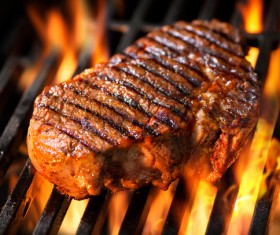 Delicious charcoal grilled lamb Stock Photo 01