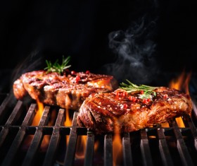 Delicious charcoal grilled lamb Stock Photo 04