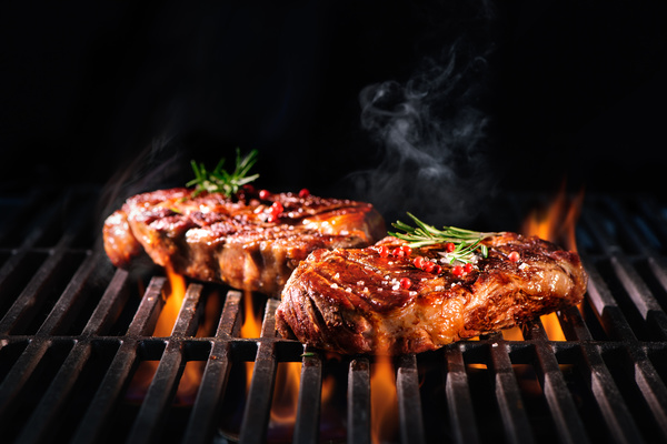 Delicious charcoal grilled lamb Stock Photo 04