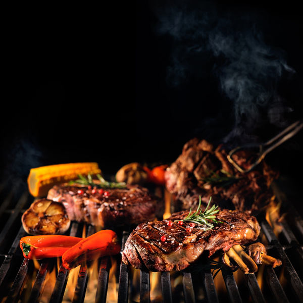 Delicious charcoal grilled lamb Stock Photo 05