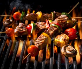 Delicious charcoal grilled lamb Stock Photo 06