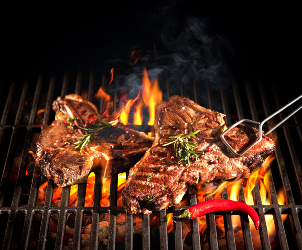 Delicious charcoal grilled lamb Stock Photo 10