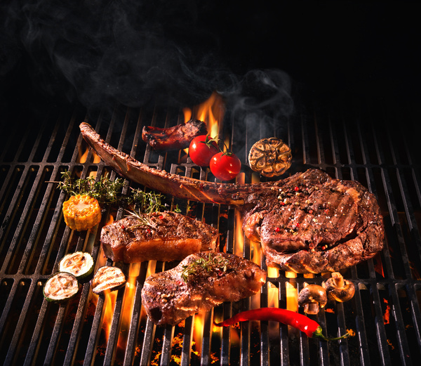 Delicious charcoal grilled lamb Stock Photo 13