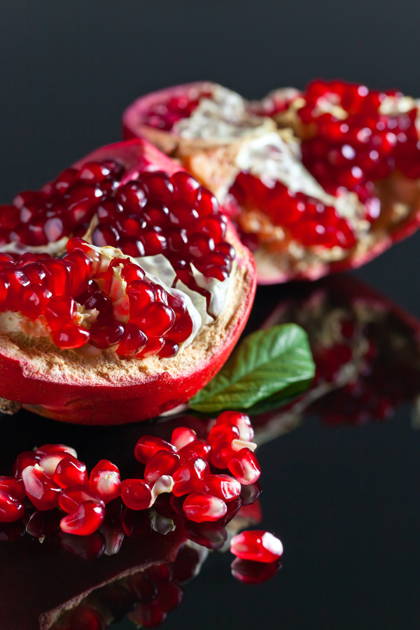 Delicious dessert pomegranate Stock Photo 02