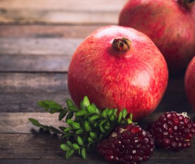 Delicious dessert pomegranate Stock Photo 03