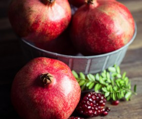 Delicious dessert pomegranate Stock Photo 04