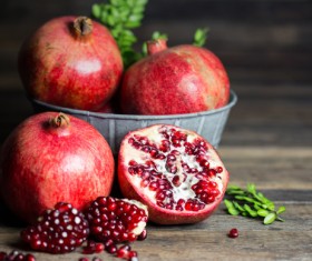Delicious dessert pomegranate Stock Photo 06