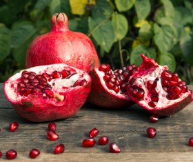 Delicious dessert pomegranate Stock Photo 07