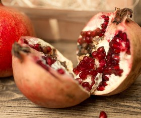 Delicious dessert pomegranate Stock Photo 08