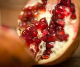 Delicious dessert pomegranate Stock Photo 09