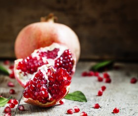 Delicious dessert pomegranate Stock Photo 12