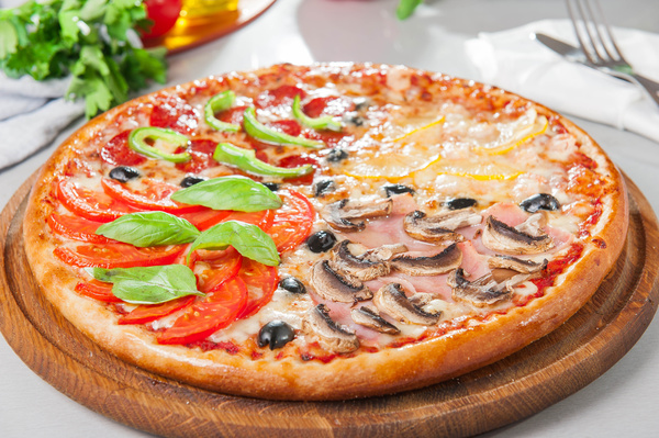 Delicious pizza Stock Photo