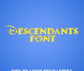 Descendants font