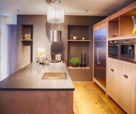 Different styles of decoration of the kitchen Stock Photo 20