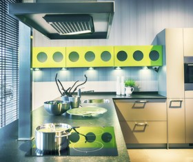 Different styles of decoration of the kitchen Stock Photo 21