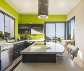 Different styles of decoration of the kitchen Stock Photo 23