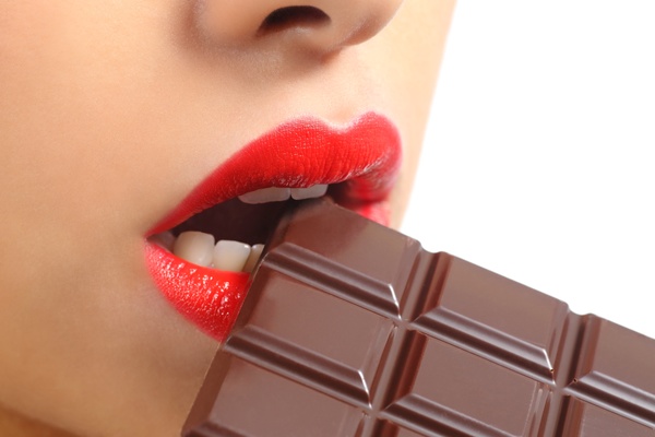 Eat chocolate woman Stock Photo 12