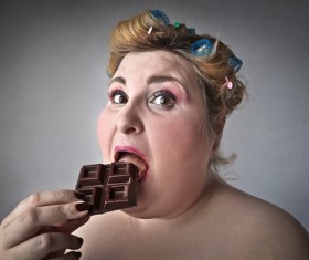 Eat chocolate woman Stock Photo 20