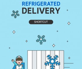 Express delivery background illustration vector 03