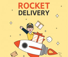 Express delivery background illustration vector 08