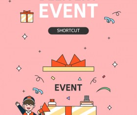 Express delivery background illustration vector 09