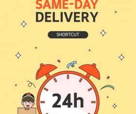 Express delivery background illustration vector 10